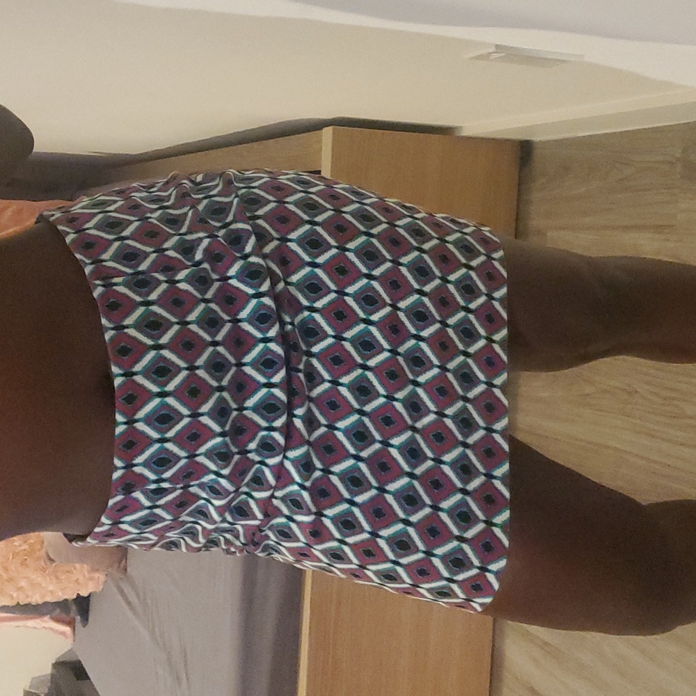 Stretch Willi Smith geo pattern skirt